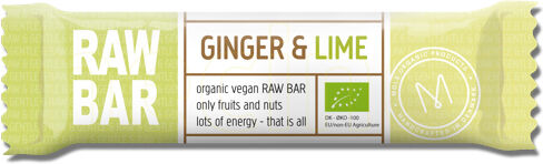 Mols Organic Raw Bar Ginger & Lime Ø - 45 g