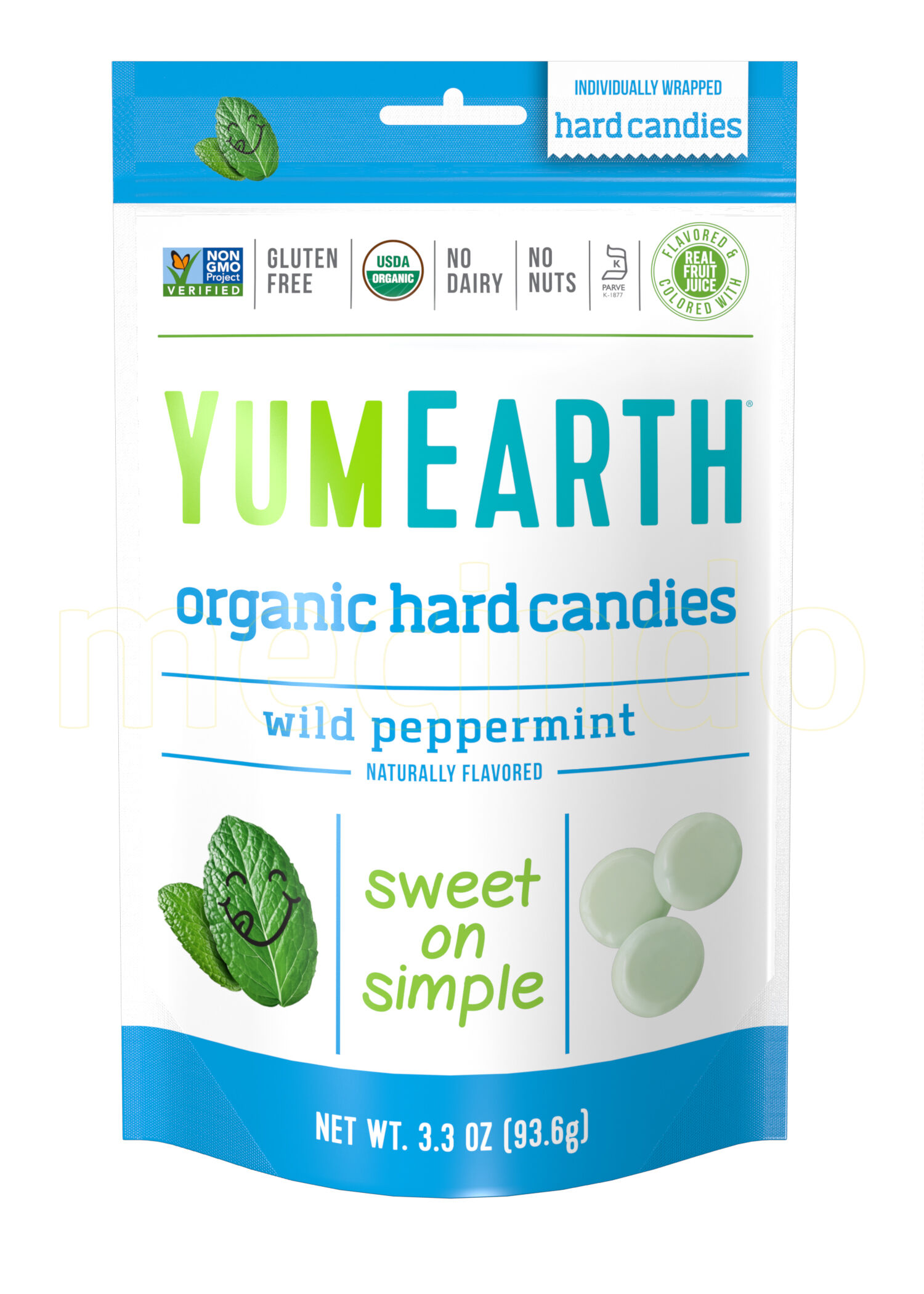 YumEarth Bolcher Pebermynte Yum Earth - 93 g