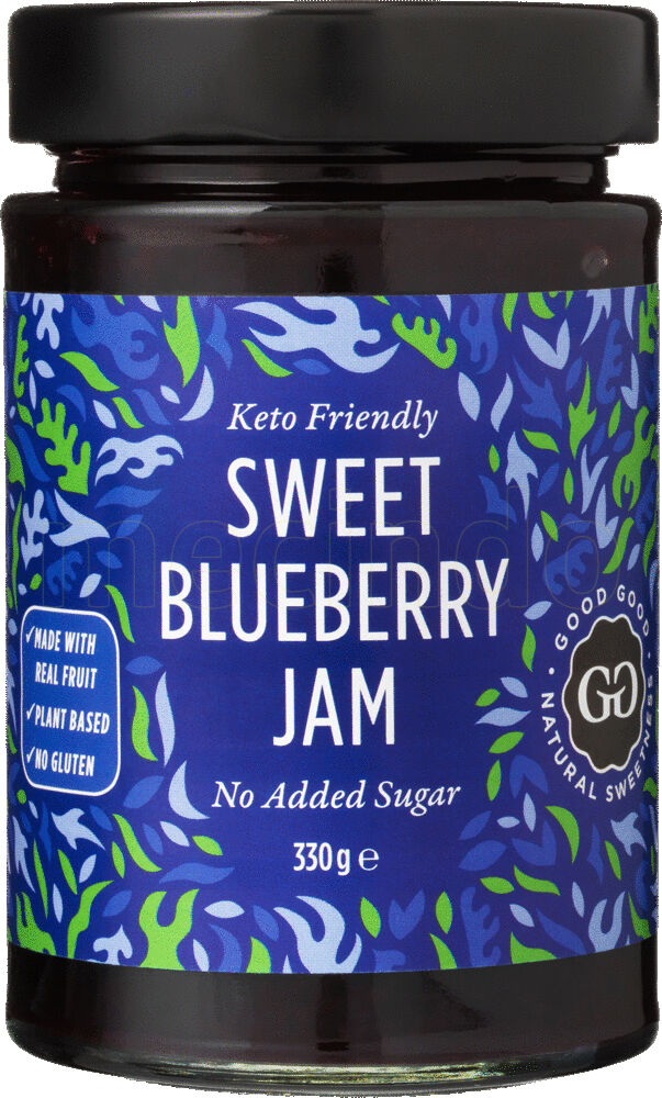 Good Good Sweet Sweetness Good Good Sweet Jam - Stevia Blåbærmarmelade - 330 g