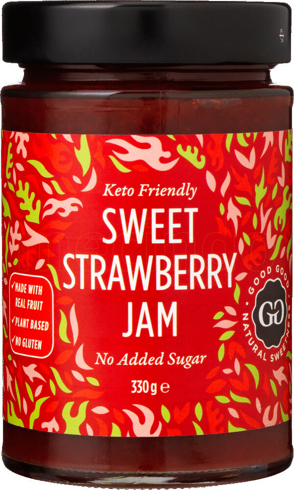 Good Good Sweet Sweetness Good Good Sweet Jam - Stevia Jordbærmarmelade - 330 g