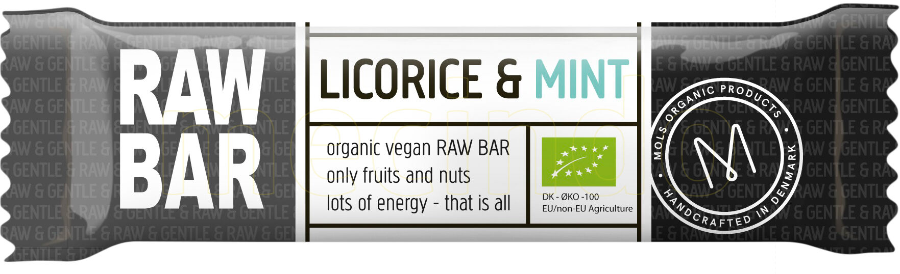 Mols Organics Raw Bar Licorice & Mint Ø - 45 g