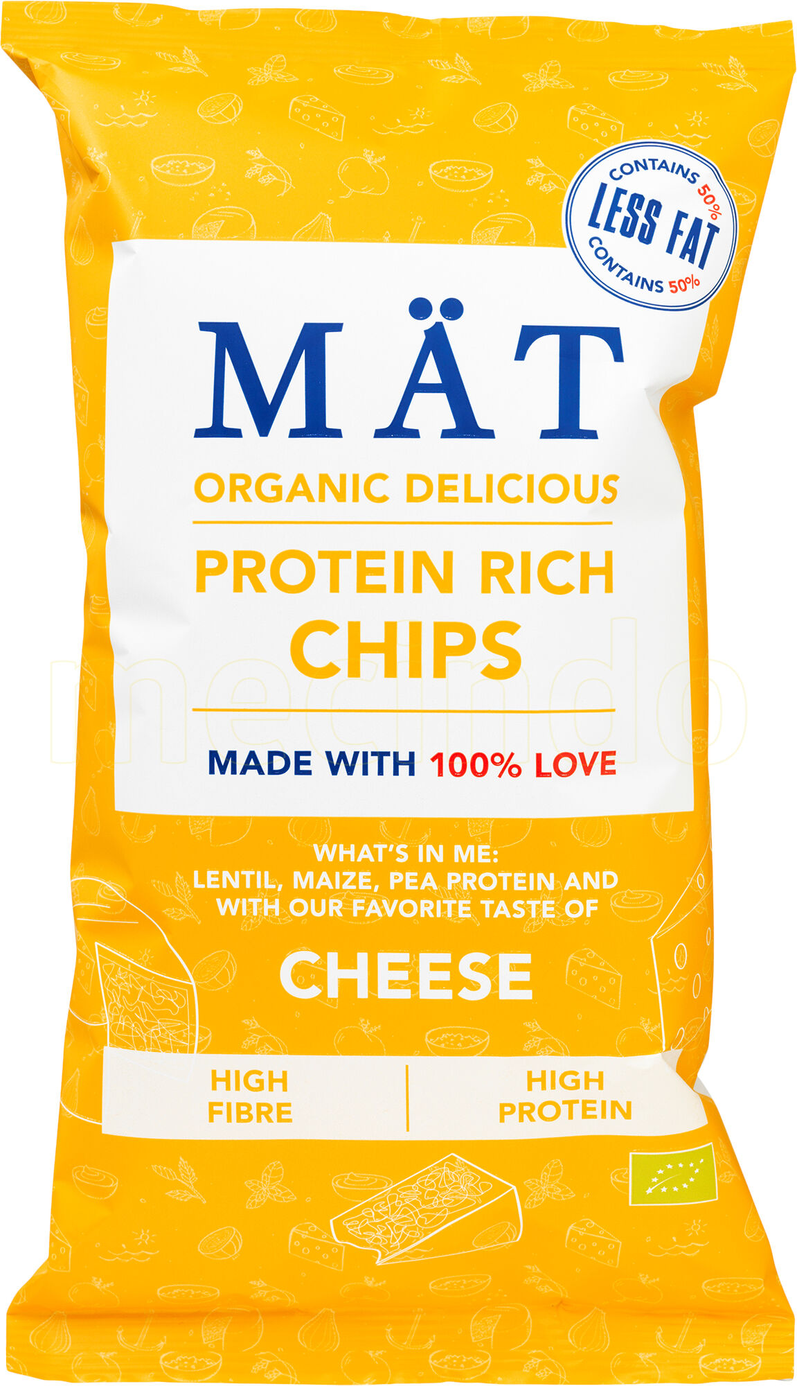 Mät Protein Rich Chips Cheese Ø - 85 g