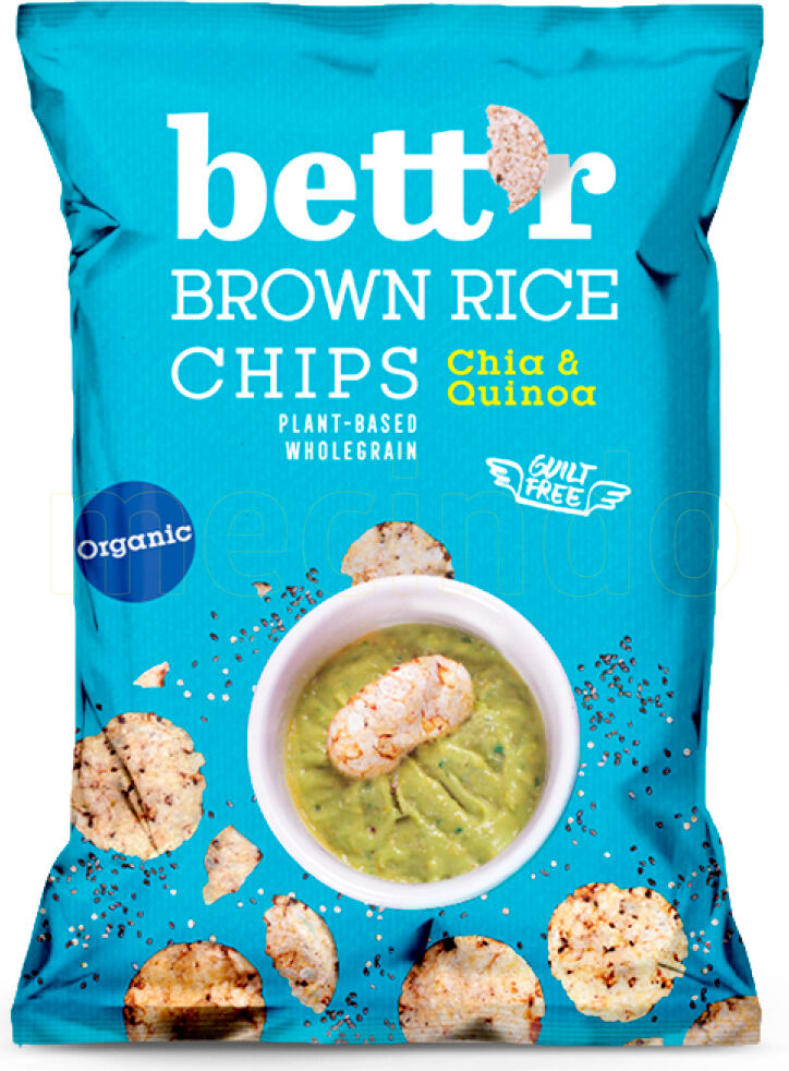 Bett r Ris Chips Med Chia Og Quinoa Ø - 60 g