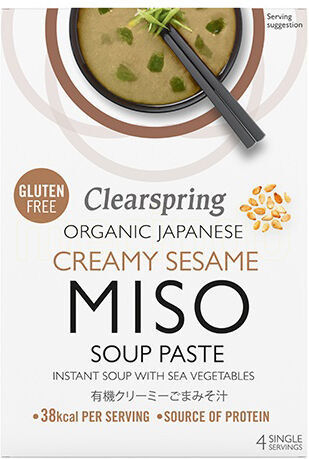 Clearspring Instant Miso Soup Cremet Sesam Ø - 60 g