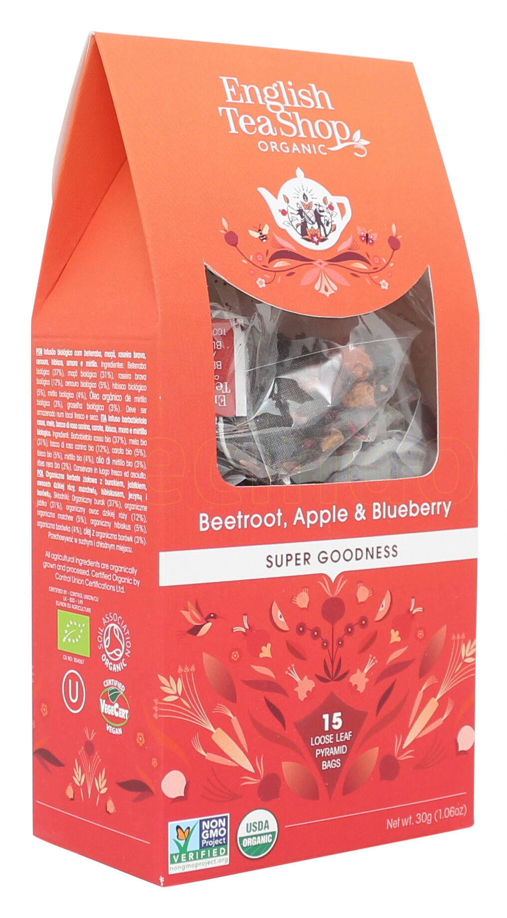 English Tea Shop Beetroot, Apple & Blueberry Tea Ø - 15 Poser