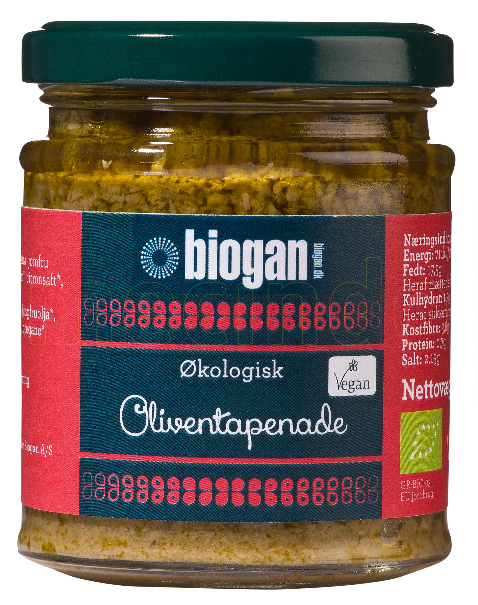 Biogan Økologisk Oliven Tapenade - 190 g