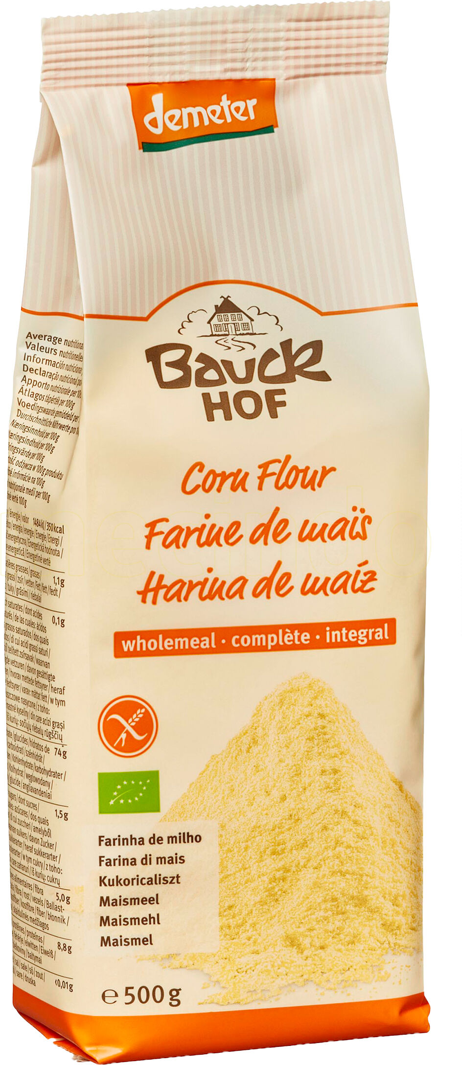 Bauckhof Maismel Glutenfri Ø - 500 g