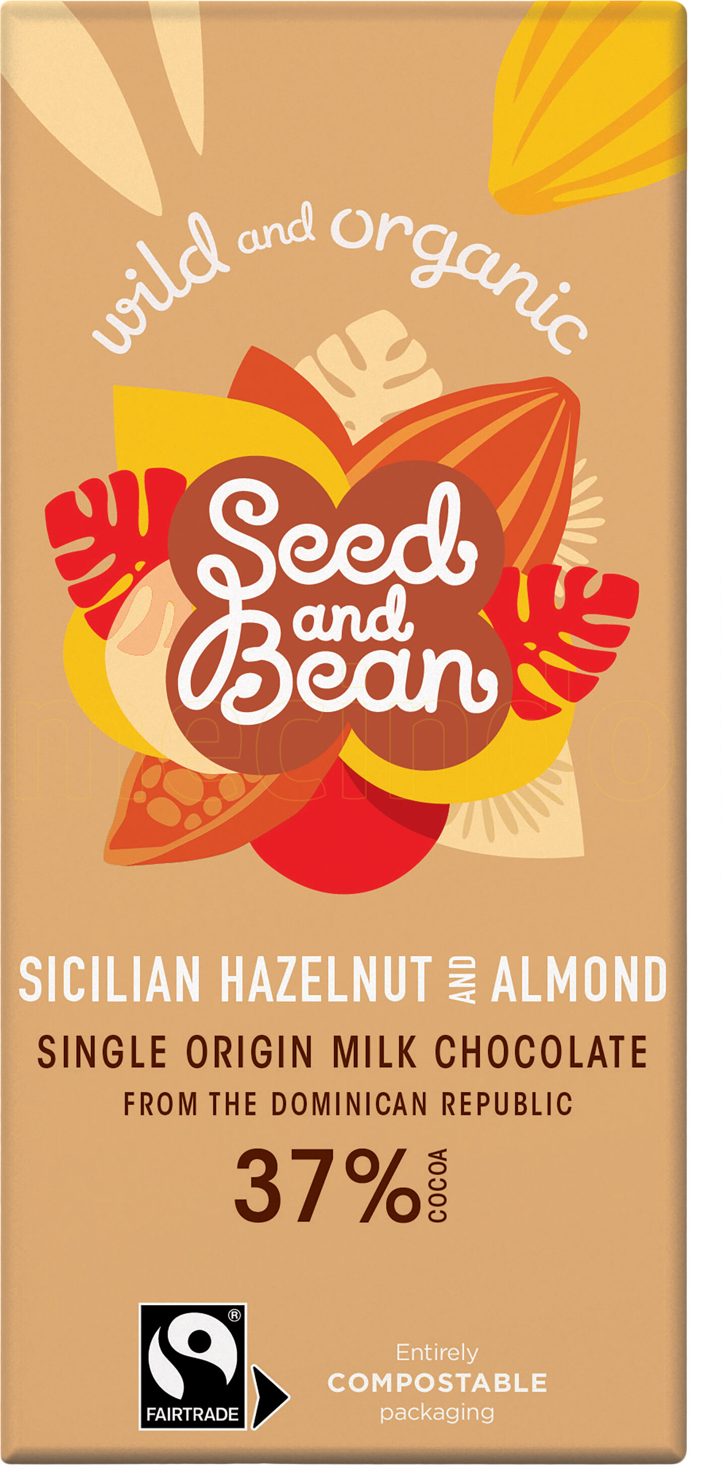 Seed & Bean Rich Milk Chocolate 37% Sicilian Hazelnut & Almond Ø - 85 g