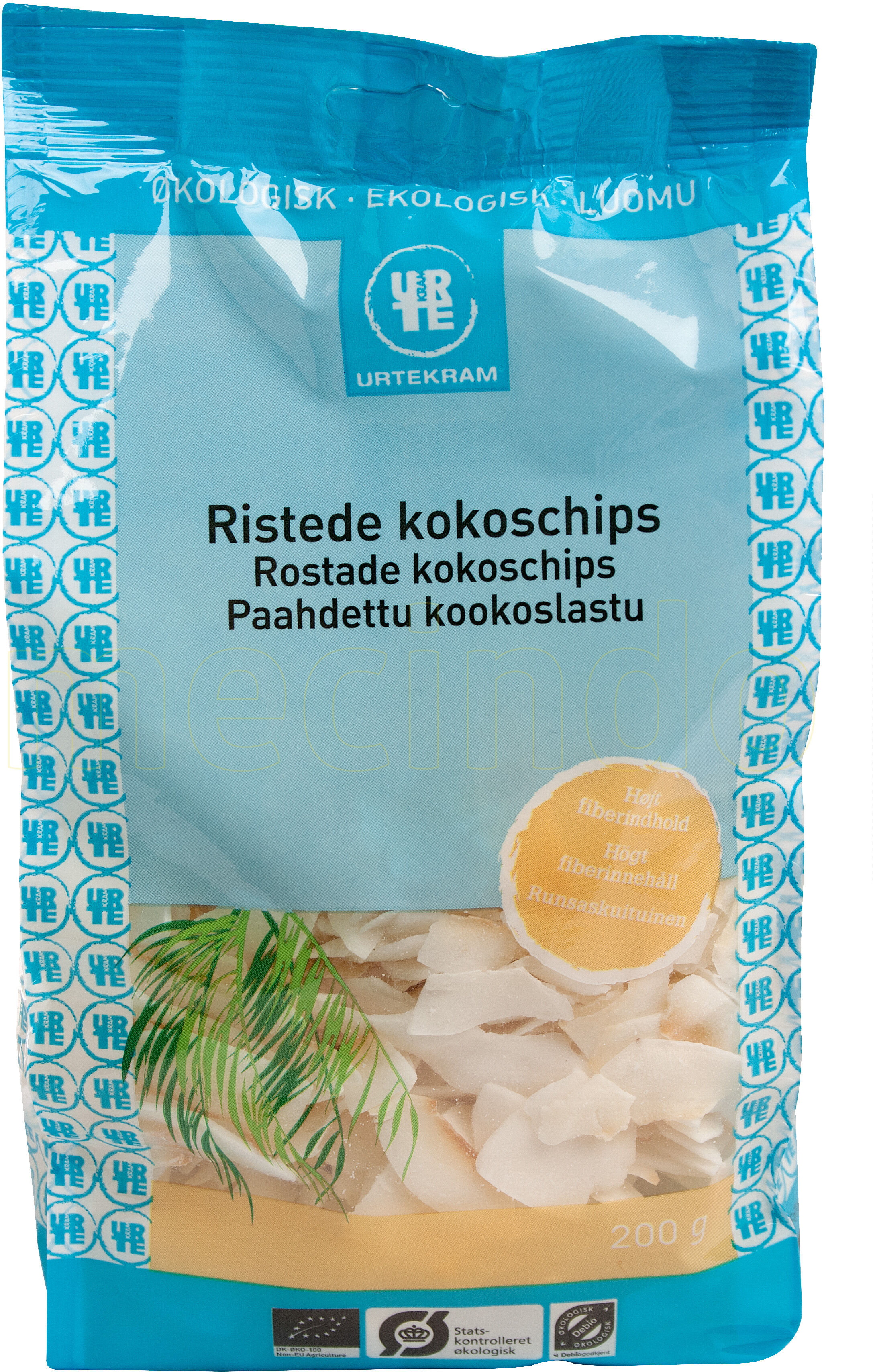 Urtekram Kokoschips Ristede Ø - 200 g