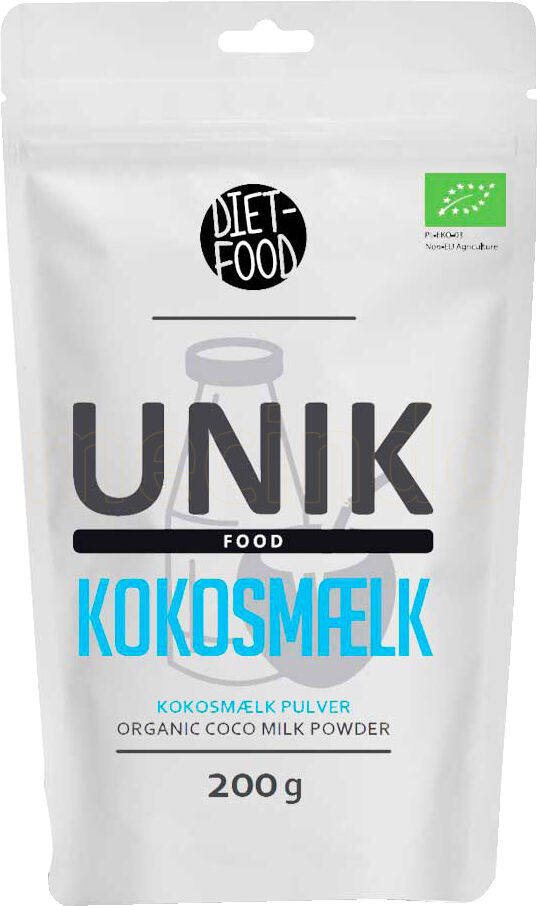 Diet-food Unik Food Kokosmelk Tørket Ø - 200 g