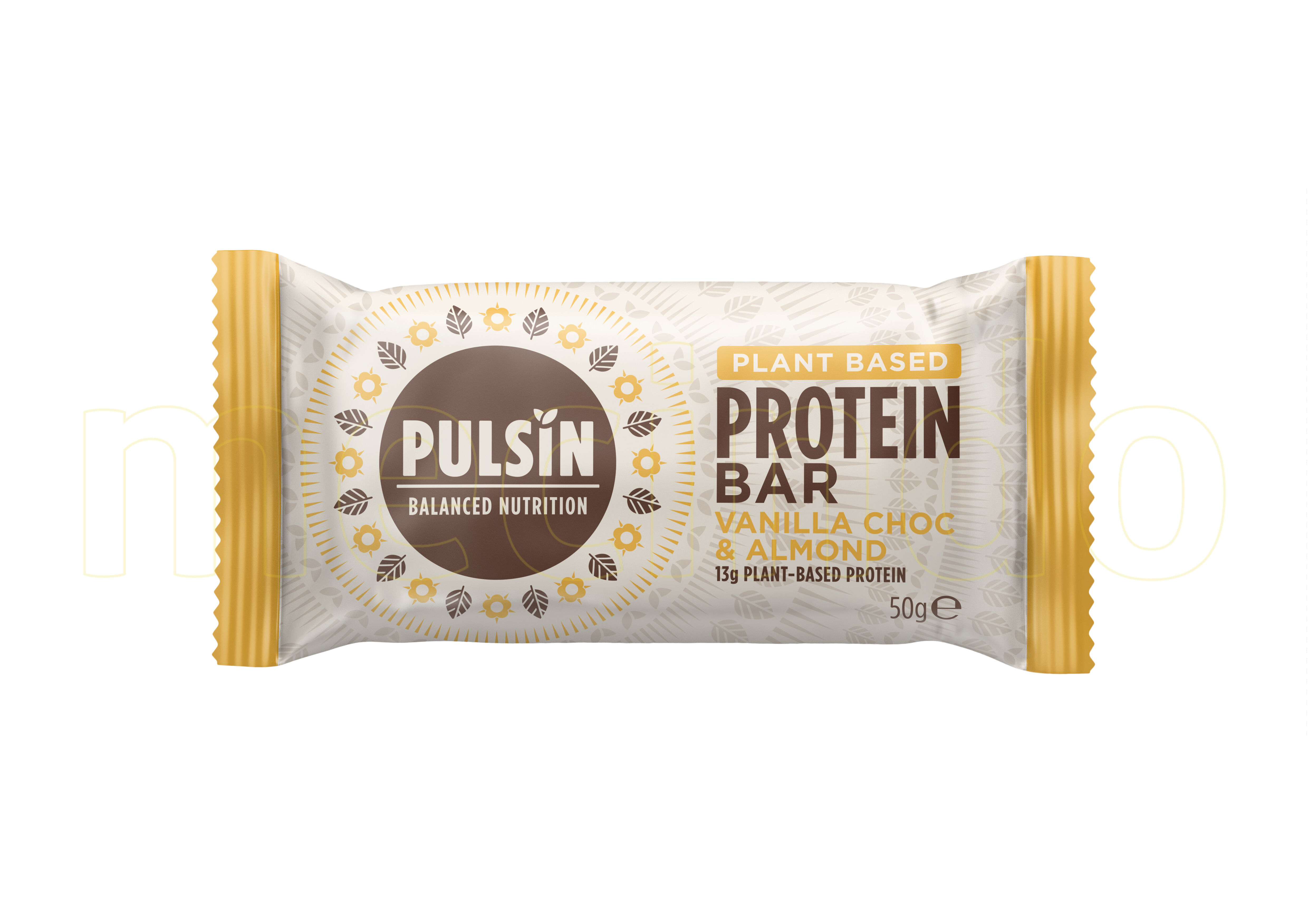 Pulsin Vanilla Chocolate Chip Protein Bar - 1 Bar - 50 Gram