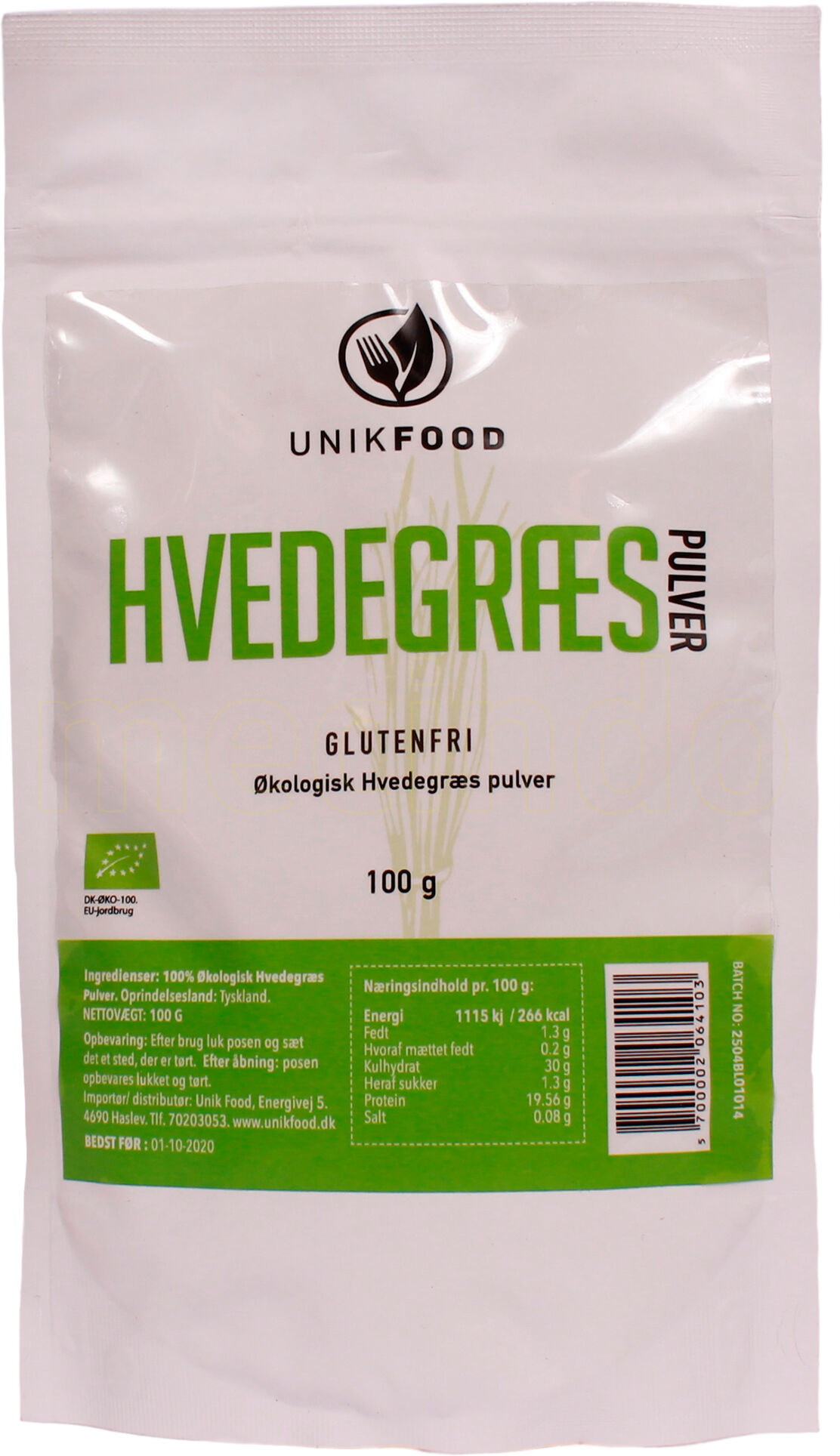 Diet-food Hvedegræs pulver Ø - 100 g