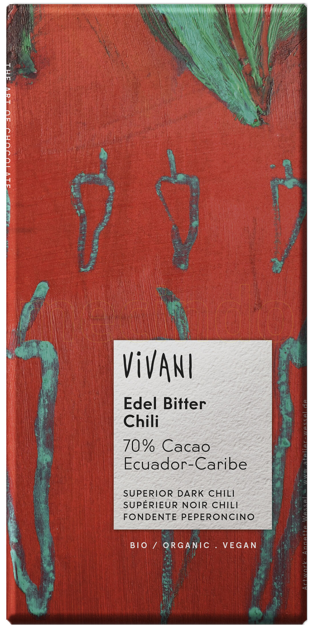 Vivani Edelbitter Sjokolade - 100 Gram