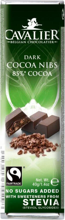 Cavalier Belgian Chocolate Cavalier Chokoladebar Mørk - 40 g