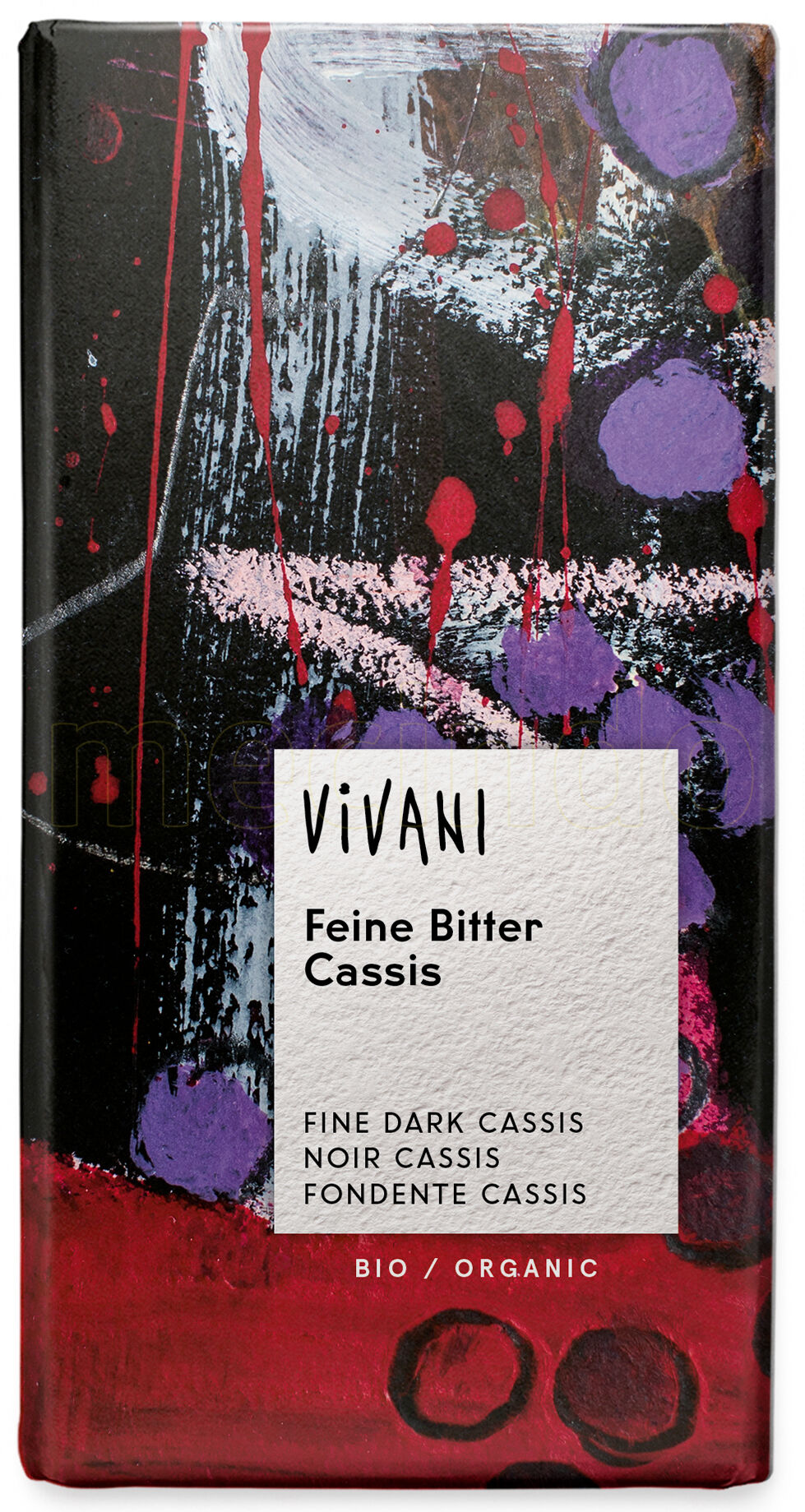 Vivani Bitter Solbærsjokolade Ø - 100 g