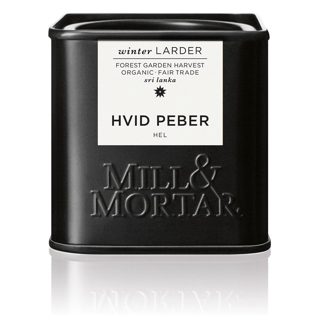 Mill & Mortar Hvit Pepper Hel Ø - 50 g