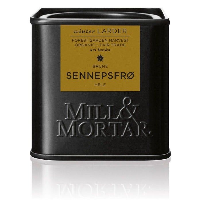 Mill & Mortar Sennepsfrø Hele Brune Ø - 50 g