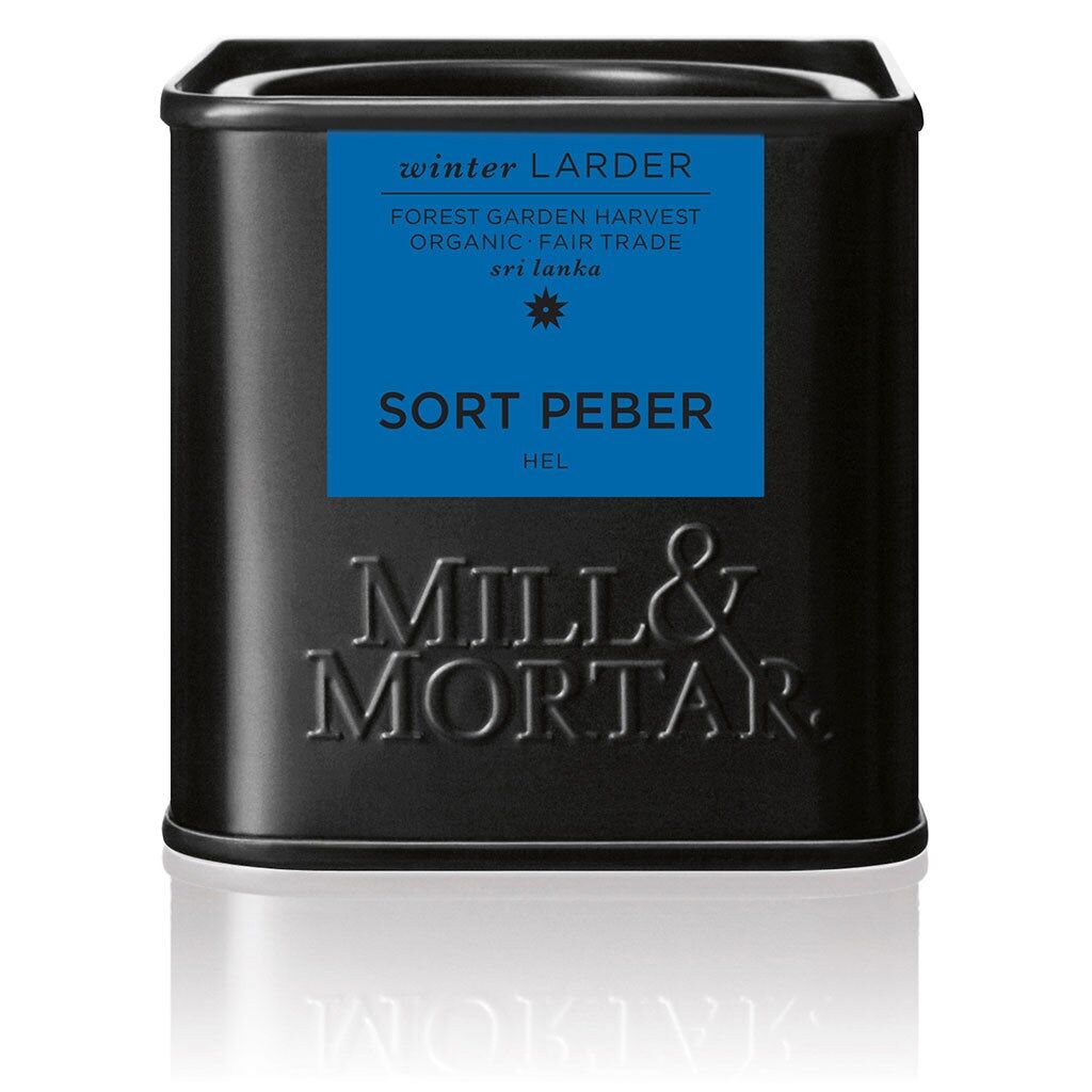 Mill & Mortar Sort Pepper Hel Ø - 50 g
