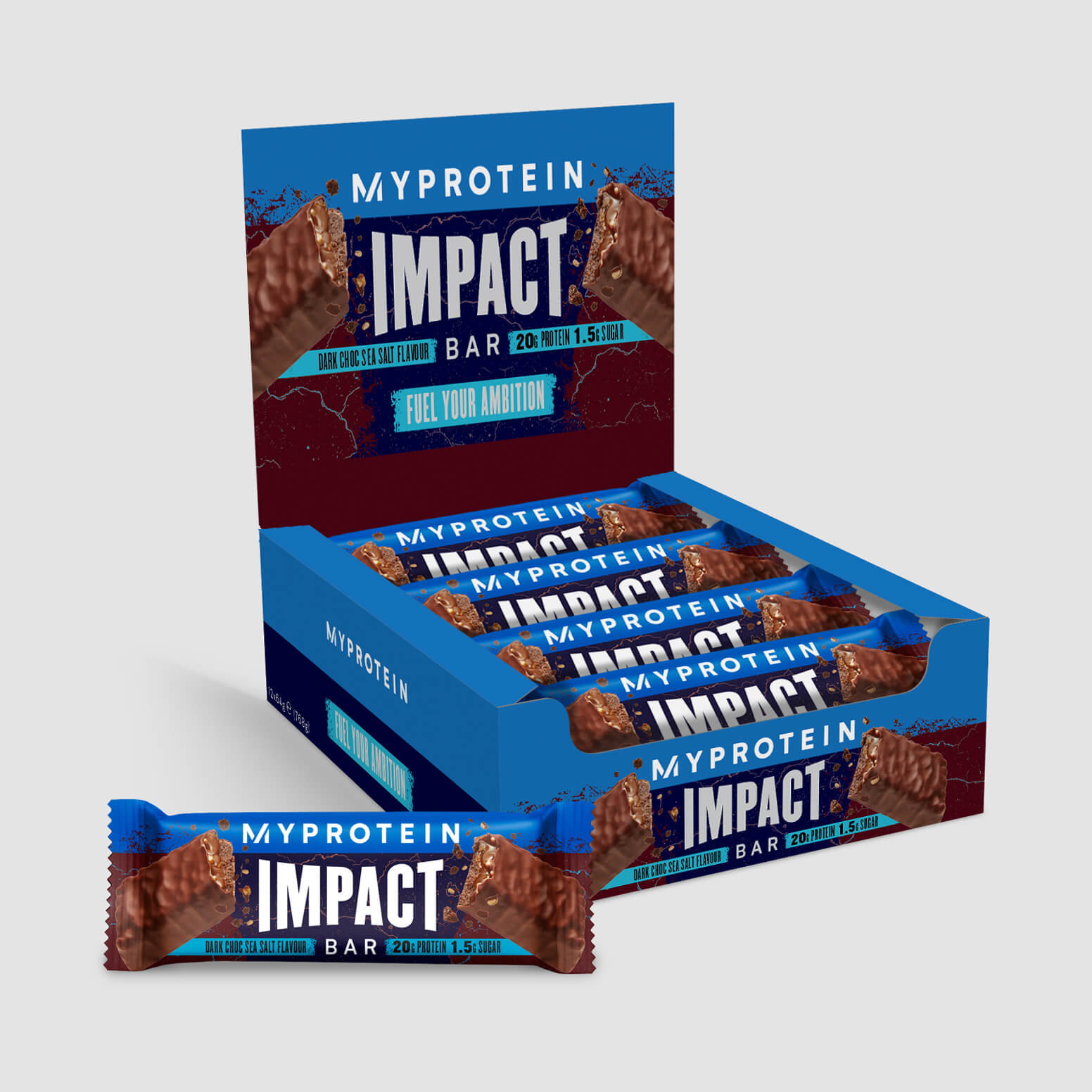 Myprotein Impact proteinbar - 12Bars - Dark Chocolate Sea Salt