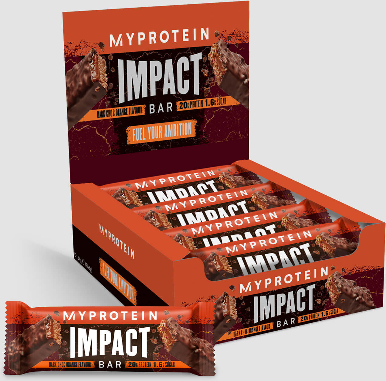 Myprotein Impact proteinbar - 12Bars - Appelsinsjokolade