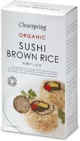 Clearspring Sushi ris Ø (brun) - 500 g