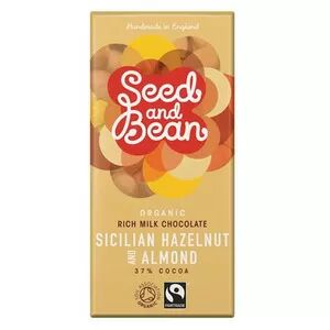Seed and Bean Seed & Bean Rich Milk Chocolate 37% Sicilian hazelnut & almond Ø