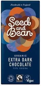 Seed and Bean Mørk sjokolade 72% Ø (seed&bean) - 85 gr