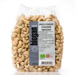 Biogan økologiske cashewnøtter - 750 gram