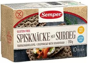 Semper knekkebrød m. surdeig - 130 g