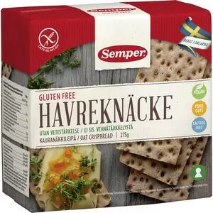 Semper havre knekkebrød havre glutenfri - 215 g