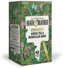 Heath & Heather Organic Green Tea & Moroccan Mint Ø, 20 teposer