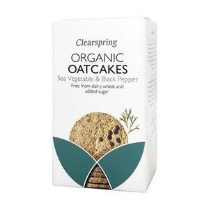 Clearspring Organic Oatcakes - Sea Vegetable & Black Pepper