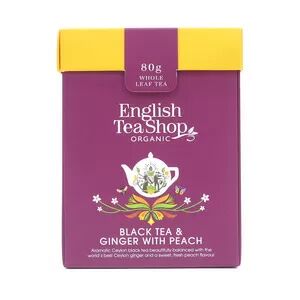 English Tea Shop Black Tea & Ginger w. Peach fra English Tea Shop Ø – 80 gr