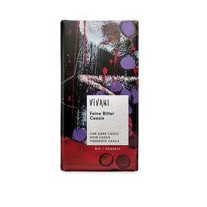 Vivani Bitter Solbærsjokolade Ø - 100 g