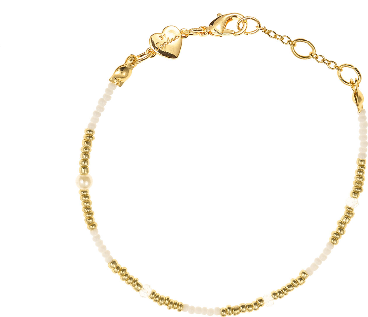 By Sophia White & Gold Bracelet