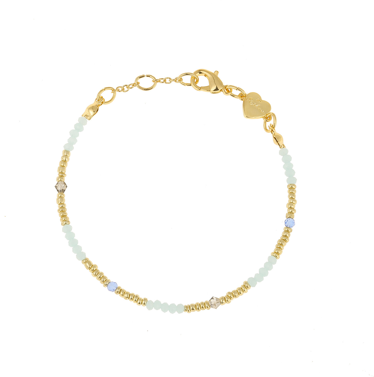 By Sophia Mint & Gold Bracelet