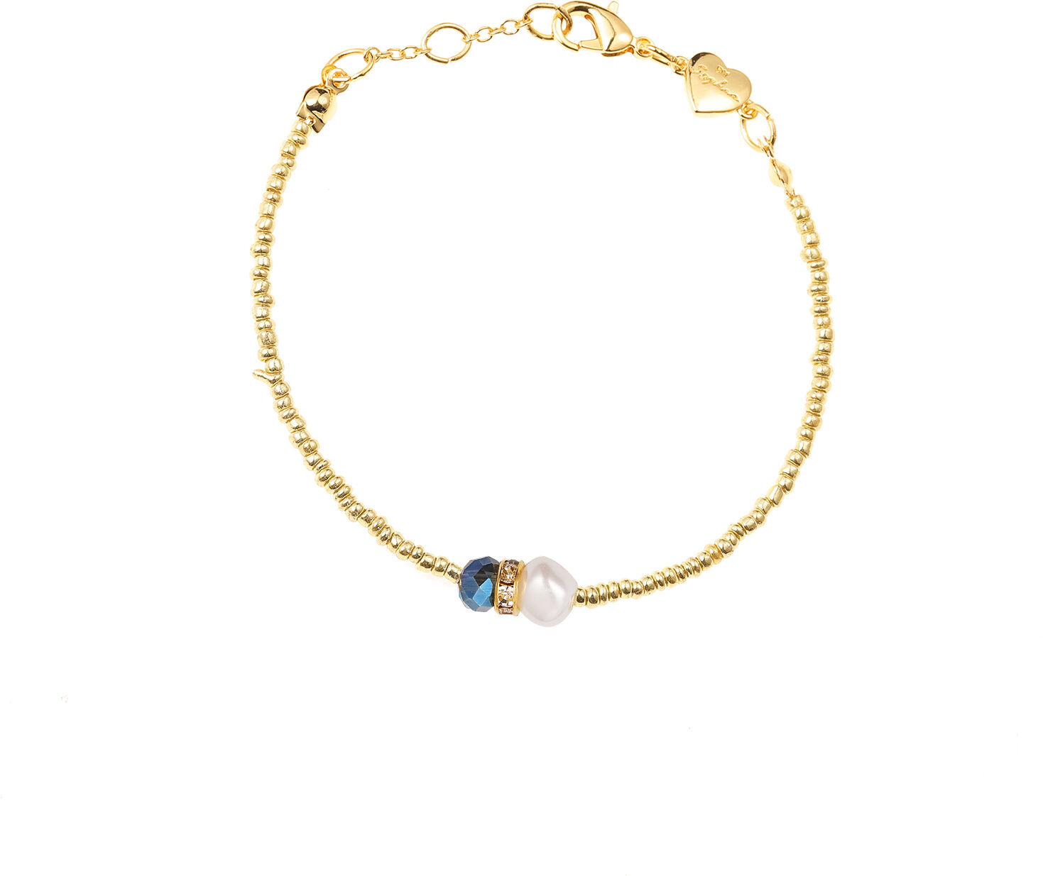 By Sophia Golden Pearl Bracelet