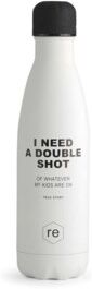 Rebottle Text "Shot" White