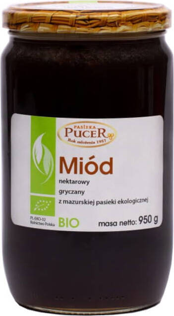 PUCER Miód gryczany BIO 950 g Pucer