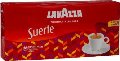 Zdjęcia - Kawa Lavazza Suerte 4 x 0,25 kg mielona 