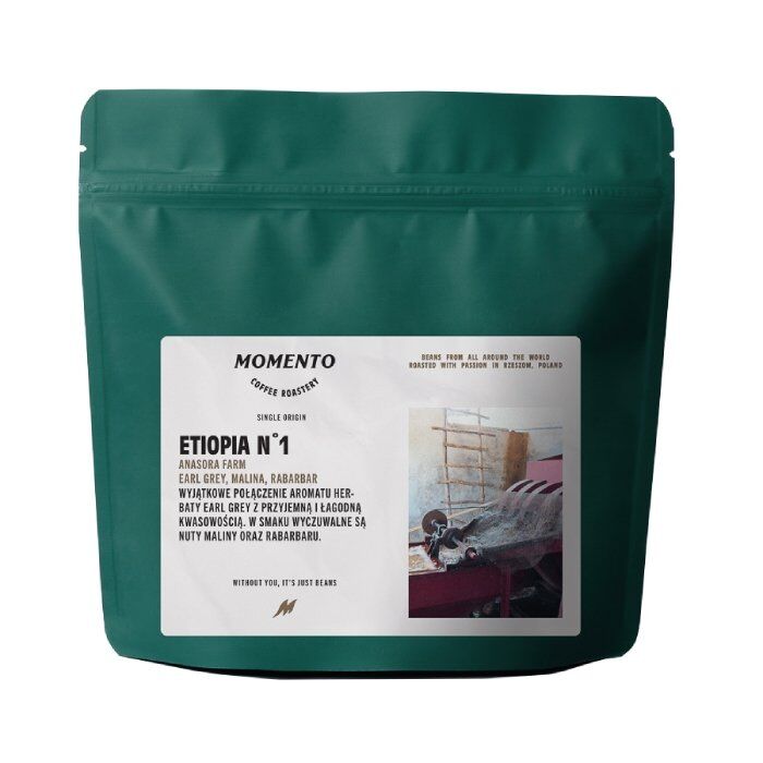 MOMENTO COFFEE Kawa ziarnista Momento Etiopia Anasora Farm 250g