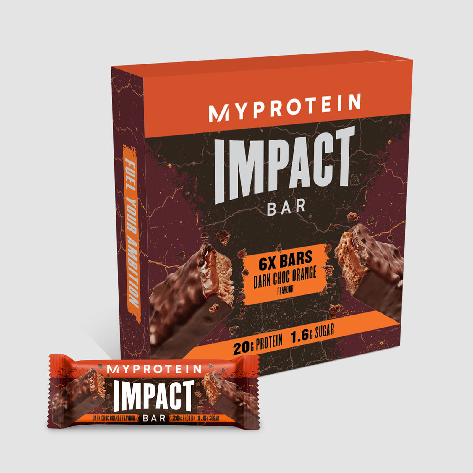 Myprotein Barra Proteica Impact - 6Bars - Chocolate e Laranja