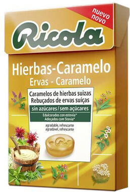 Ricola Rebuçados Ervas Suiças e Caramelo 50g