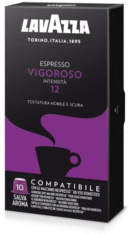 Lavazza Caixa De 10 Cápsulas De Café Expresso Vigoroso Compatível C/ Nespresso (intensidade 12) - Lavazza