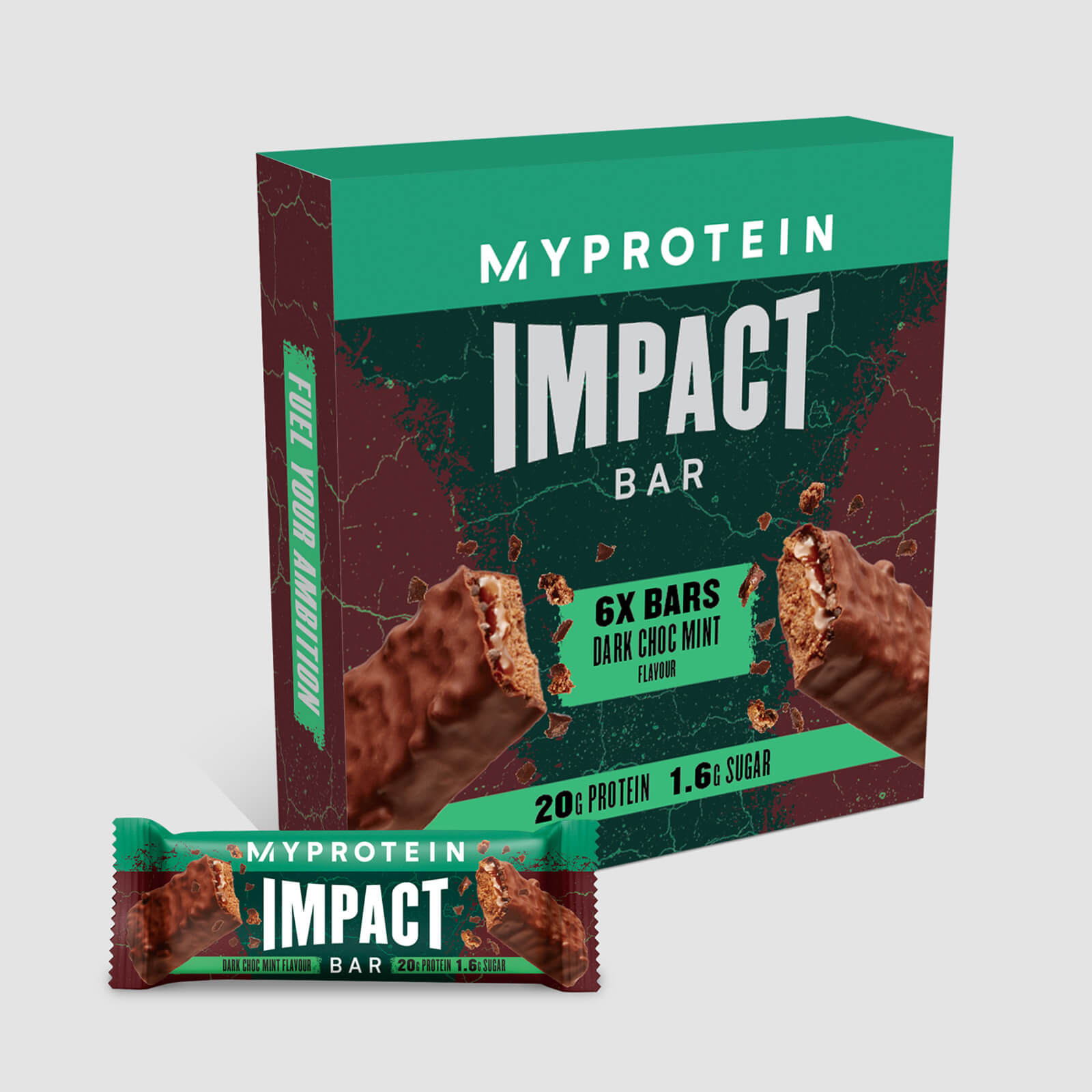 Myprotein Baton proteic Impact - 6Batoane - Dark Chocolate Mint