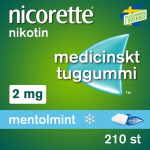Nicorette Mentolmint, medicinskt tuggummi 2 mg 210 st
