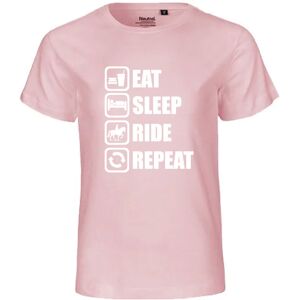 Eat Sleep Ride Repeat T-shirt   Barn116/122clLjusrosa Ljusrosa