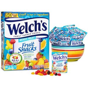 Welch's Fruit Snacks Mixed Fruit 80 pouches