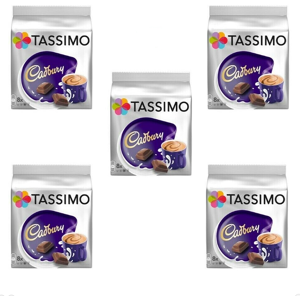 Tassimo Cadbury Hot Chocolate Pods T-Discs, Pack Of 5, 40 Drinks