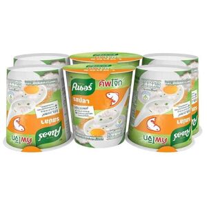 Knorr Cup Instant 100% Jasmine Rice Porridge (Congee) with Fish 32 g. x 6 pcs
